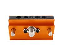 Hyuduo Self -centratura Dowel Kit Kit Drill Guida Blocco Jig con 4 Fori di Guida Regolabili 2,5 Pollici a 2,3 Pollici per il Binario per Porte del Mobile per la Lavorazione del Legno