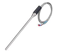 Hyuduo Sensore Termocoppia Tipo K Strumento di Temperatura Accessorio Industriale in Acciaio Inossidabile 0-600°C WRNT-01 con Punta di Misurazione Esposta e Tecnologia Avanzata del (1 m)