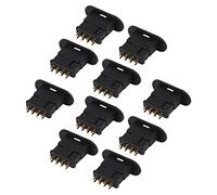 Hyuduo Set Connettori Batteria RC 10 Pezzi MPX Spina Ottagonale Nera, Rame Placcato Oro per Apparecchiature Elettroniche, Spina a Banana Maschio Femmina a 8 Pin con Alta conduttività