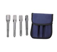 Hyuduo Set di 4 Punte per Scalpello per Calcestruzzo 3 4 6 9 Punte Punta per Martello con Denti in Carburo per Lavori di Muratura per Strutturazione del Calcestruzzo con Gambo Tondo 2
