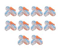 Hyuduo Set di Connettori per Cavi di Tipo T Morsettiera a Giunzione Rapida in Rame Ignifugo per la Decorazione Domestica e l'illuminazione di Fabbrica (Blu trasparente)