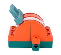 Hyuduo Sezionatore A Doppia Lama, Rosso Arancione, Interruttore Elettrico Compatto per Applicazioni A Doppio Circuito, Corrente Nominale 32 A (3P 32A)