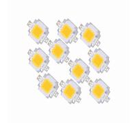 Hyuduo SMD Chip COB Light, 10Pcs 10W LED SMD Chip COB DC 9 12V per Lampada di Inondazione Sostituzione Lampadina Luce Bianca Calda Pura, Torce Portatili di Base (Bianco caldo)