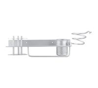 Hyuduo Spazio per Rack di Stoccaggio Mensola per Bagno in Alluminio Portasciugamani Set di Scatole per Fazzoletti Design a Parete Salvaspazio per Riporre più Oggetti per Utenti Domestici del Bagno