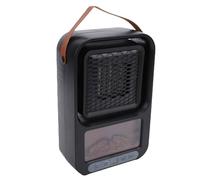 Hyuduo Stufa per Camino Elettrica, 3D Realistico con Rotazione di 360 Gradi, Piccola Stufa con Telecomando, Timer 12 Ore e Interruttore di Inclinazione per Uso in Ufficio Domestico