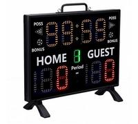 Hyuduo Tabellone Segnapunti Elettronico 11 Cifre con Telecomando e Batteria da 8000mAh per Basket Pallavolo -Pong