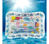 Hyuduo Tappetino per Ghiaccio Gonfiabile per Bambini, Materiale in PVC, Tappetino da Gioco Acquatico con Creature Marine per i più Piccoli Che Imparano Causa Ed Effetto