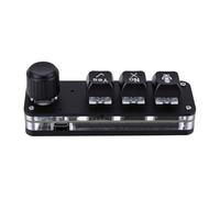 Hyuduo Tastierino Macro Programmabile 3 Tasti, da Voce C a | Tastiera Cablata Compatta, Interruttori Meccanici, Copritasti in ABS, Guscio PC, Cavo da 1 M, per PC Desktop Portatile