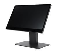 Hyuduo Terminal Touchscreen POS da 15,6 Pollici, Registrazione di Cassa LCD Capacitiva con Risoluzione, Porte USB, Base in Metallo, per Ufficio Bar del (Spina europea)