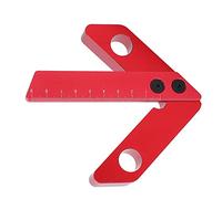 Hyuduo Tracciatore per la Ricerca del Centro, Strumento di Livellamento in Lega di Alluminio per la Lavorazione del Legno, Misurazione Accurata dell'angolo, Perfetto per Contrassegnare i Centri dei