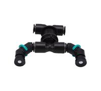 Hyuduo Ugelli per Rettili di Spruzzo Regolabile a Doppia Testa da 1/4 di | Nebbia Fine 40 Micron per Terrario, Alta Pressione 4-10kg con Inserto in Metallo, Ideale per Vivarium Greenhouse Garden