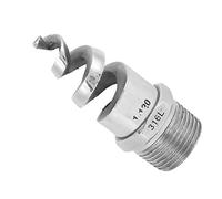 Hyuduo Ugello a Spirale in Acciaio Inossidabile Intelligente, Angolo Regolabile, Connessione Filo Maschile per Opzioni di Spruzzo Ad Ampio Gamma, Ugello a Trasporto a Spirale Efficiente (G1 DN25)
