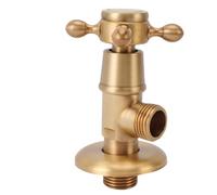 Hyuduo Valvola di Arresto Ad Angolo in Rame Valvola di Intercettazione Dell'acqua Resistente Alla Pressione Ad Alta Temperatura con Design Compatto per Rubinetto della della Toilette (Antica)