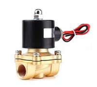Hyuduo Valvola Elettrica Elettrica 12 V CC Valvola di Solenoide Normalmente Chiusa 1/2 Pollice per Gas Aria d'Acqua con Corpo in Lega di Zinco 0,8 MPa Pressione -5 ℃ a 100 ℃