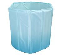 Hyuduo Vasca da Bagno di Ghiaccio Pieghevole per Adulti e Atleti, Vasca da Bagno Fredda Portatile con Isolamento a 7 Strati, Facile Installazione e Drenaggio per il Recupero in Palestra a Casa (80 cm)