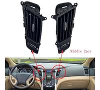 HYUDXH Condizionamento della Griglia di Uscita 2/4 pezzi/adatti for bocchette dell'aria condizionata Hyundai Sonata 2011-2015 974103S000 974203S000 974803S000 974903S000(Middle-2pcs)
