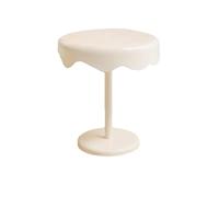 HYueaph Tavolino da salotto rotondo semplice, tavolino da salotto rotondo, tavolino mobile per camera da letto, tavolino ausiliario (bianco)