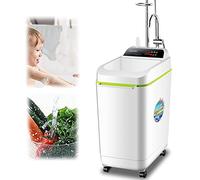 Hyuer Doccia da Campeggio Esterna Portatile 50L Scaldabagno Elettrico Istantaneo 220V Riscaldatore Doccia Antibatterico A Luce Blu Temperatura Costante per Camper da Campeggio All'aperto Bagno