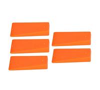 HYUMTODE 5PCS Spiked Tree Wedge, Cuneo per Abbattimento Alberi in ABS Arancione, Cuneo da Taglio con Barbe Seghettate per Motosega, Attrezzatura Anti Corrosione, Compatto e Portatile per Ta