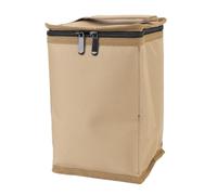 HYUMTODE Fuel Cylinder Storage Bag with Sponge Partitions Water Resistant Thickened Oxford Fabric Fuel Cylinder Carry Case for Beer Bottles Camping Lights (Khaki)