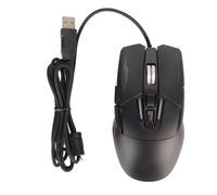 HYUMTODE Mouse da gioco cablato a forma di auto sportiva, mouse ottico USB per computer con 4 DPI regolabili fino a 3200, luce LED a respirazione, design ergonomico a 6 pulsanti per giocato (Nera)