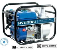 HYUNDAI 35605 Motopompa Benzina 7HP 212cc 4T Autoadescante scoppio Irrigazione