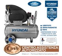HYUNDAI 65650 -compressore lubrificato filtro separatore anti condensa 24 lt