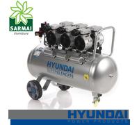 HYUNDAI 65704P COMPRESSORE ARIA ELETTRICO PORTATILE SILENZIATO 8 BAR 100 LT