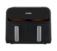 Hyundai Friggitrice ad aria senza olio 8 litri, Air Fryer HAF8000DD. 2400 W, 8 programmi, nero