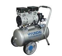 Hyundai HYAC24-1S Compressore silenzioso, nessuna manutenzione non necessita di olio, argento