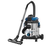 ASPIRATORE ASPIRAPOLVERE ASPIRALIQUIDI BIDONE INOX 20Lt 1000W SILENZIOSO HYUNDAI