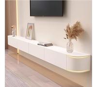 HYUNXC Supporto TV sospeso Mensole TV a Parete con Porta Grande mobiletto portaoggetti sotto TV Console multimediale da 55,1 Pollici Mobile TV