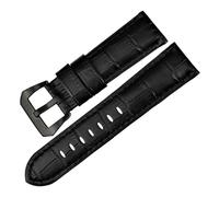 HYUOIND Cinturini for Orologi 22 24 26mm Accessori for Orologi Bracciale for Orologi Cinturino in Pelle Cinturini for Orologi Blu Compatibili con Panerai(Black BB,26mm)