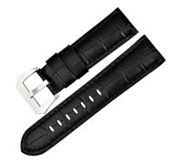 HYUOIND Cinturini for Orologi 22 24 26mm Accessori for Orologi Bracciale for Orologi Cinturino in Pelle Cinturini for Orologi Blu Compatibili con Panerai(Black BS,24mm)