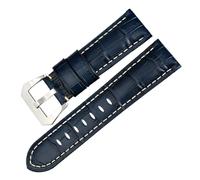 HYUOIND Cinturini for Orologi 22 24 26mm Accessori for Orologi Bracciale for Orologi Cinturino in Pelle Cinturini for Orologi Blu Compatibili con Panerai(Sapphire Blue WS,24mm)