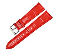 HYUOIND Cinturini for Orologi Bianchi 14 16 18 20 22 mm Cinturino for Orologio in Pelle Cinturino for Orologio Custodia Compatibile con Bracciale for Orologio Tissot(Red,12mm)