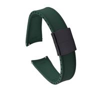 HYUOIND Compatibile con cinturino in gomma CTS con estremità curva 20/22 mm universale CTS tagliato a misura FKM cinturino in gomma per immersioni subacquee fibbia pieghevole compatibile con Omega