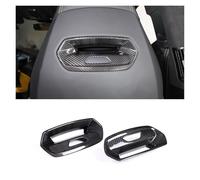 HYUOIND Compatibile con Lamborghini Urus 2018-2021 Copertura Decorativa Posteriore for poggiatesta del Sedile dell'auto in Vera Fibra di Carbonio Accessori for Auto(Carbon Fiber Black)