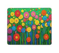 Hyupuanj Tappetino Mouse Piccolo 180 x 220 mm, Tappetini Mouse Gaming Colore Fiori, Mousepad Impermeabile e Antiscivolo, con Bordo Cucito, Pratica e Facile da Pulire, Ufficio, Laptop, PC l-71