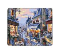 Hyupuanj Tappetino Mouse Piccolo 180 x 220 mm, Tappetini Mouse Gaming Vista sulla strada, Mousepad Impermeabile e Antiscivolo, con Bordo Cucito, Pratica e Facile da Pulire, Ufficio, Laptop, PC l-419
