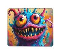 Hyupuanj Tappetino Mouse Piccolo 250 x 200 mm, Tappetini Mouse Gaming mostro, Mousepad Impermeabile e Antiscivolo, con Bordo Cucito, Pratica e Facile da Pulire, Ufficio, Laptop, PC l-276