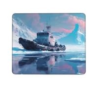 Hyupuanj Tappetino Mouse Piccolo 300 x 250 mm, Tappetini Mouse Gaming rompighiaccio, Mousepad Impermeabile e Antiscivolo, con Bordo Cucito, Pratica e Facile da Pulire, Ufficio, Laptop, PC l-660