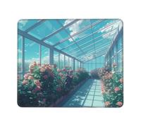 Hyupuanj Tappetino Mouse Piccolo 340 x 280 mm, Tappetini Mouse Gaming Fiori, Mousepad Impermeabile e Antiscivolo, con Bordo Cucito, Pratica e Facile da Pulire, Ufficio, Laptop, PC l-371