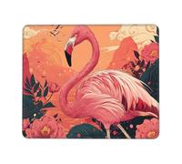 Hyupuanj Tappetino Mouse Piccolo 340 x 280 mm, Tappetini Mouse Gaming Flamingo, Mousepad Impermeabile e Antiscivolo, con Bordo Cucito, Pratica e Facile da Pulire, Ufficio, Laptop, PC l-393