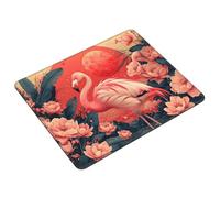 Hyupuanj Tappetino Mouse Piccolo 340 x 280 mm, Tappetini Mouse Gaming Flamingo, Mousepad Impermeabile e Antiscivolo, con Bordo Cucito, Pratica e Facile da Pulire, Ufficio, Laptop, PC l-395