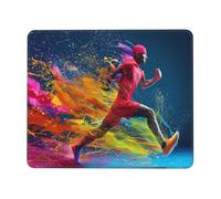 Hyupuanj Tappetino Mouse Piccolo 340 x 280 mm, Tappetini Mouse Gaming Gli atleti, Mousepad Impermeabile e Antiscivolo, con Bordo Cucito, Pratica e Facile da Pulire, Ufficio, Laptop, PC l-1063