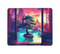 Hyupuanj Tappetino Mouse Piccolo 340 x 280 mm, Tappetini Mouse Gaming Panoramica, Mousepad Impermeabile e Antiscivolo, con Bordo Cucito, Pratica e Facile da Pulire, Ufficio, Laptop, PC l-157