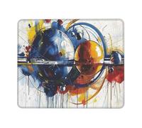 Hyupuanj Tappetino Mouse Piccolo 400 x 300 mm, Tappetini Mouse Gaming pianeta, Mousepad Impermeabile e Antiscivolo, con Bordo Cucito, Pratica e Facile da Pulire, Ufficio, Laptop, PC l-958