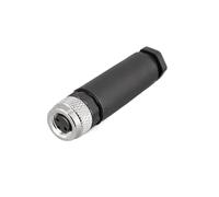 Hyuwdai 1 connettore M8 impermeabile con sensore di segnale a 3 pin, 4 pin, tipo A, maschio e femmina, spina a crimpare, presa a crimpare, presa per saldatura, cavo adattatore IP67 (spina femmina, 3