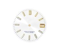Hyuwdai 1 pz 28,5 millimetri Orologio Quadrante Adatto NH35/36/4R/7S Movimento Orologio Accessori Modificati Finestra Data Quadrante Luminoso Quadrante Quadrante, Oro rosa, misura unica